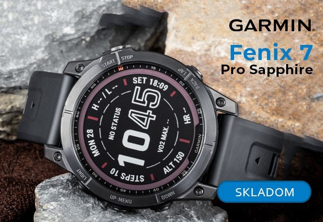 Garmin fenix 7 Pro Sapphire Solar, Carbon Gray DLC Titanium, Black Band - SK Distribúcia